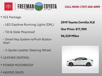 2019 Toyota Corolla XLE CVT