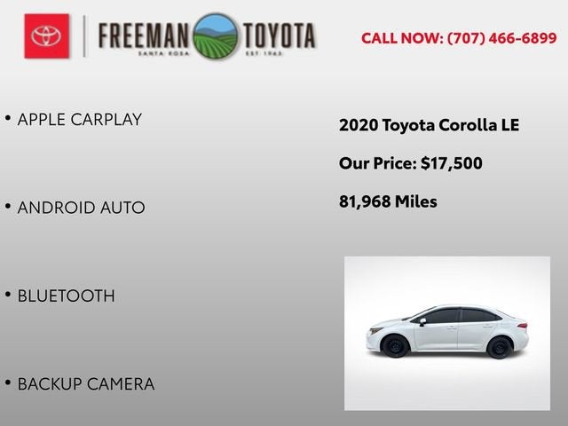 2020 Toyota Corolla LE CVT