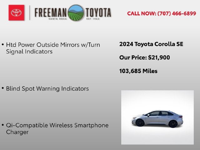 2024 Toyota Corolla SE CVT