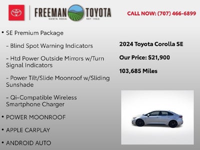 2024 Toyota Corolla SE CVT