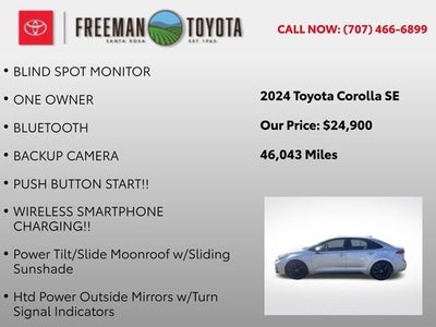 2024 Toyota Corolla SE CVT