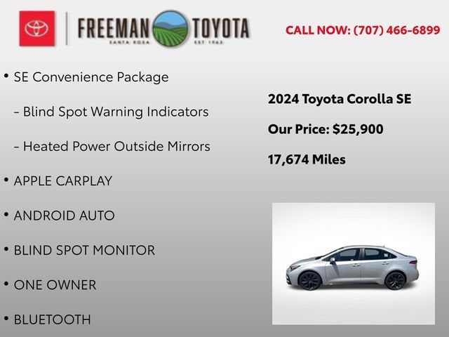2024 Toyota Corolla SE CVT