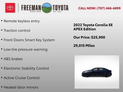 2022 Toyota Corolla SE CVT