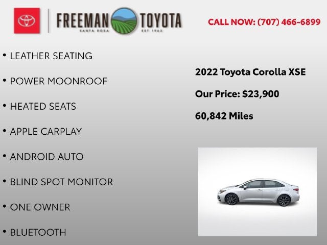 2022 Toyota Corolla XSE CVT