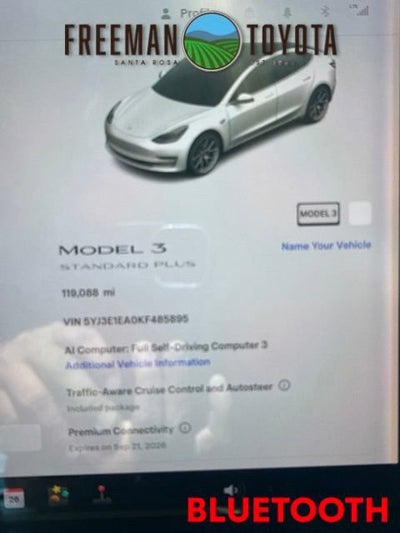 2019 Tesla Model 3 Standard Range Plus RWD