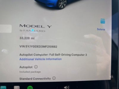 2021 Tesla Model Y Standard Range RWD *Ltd Avail*