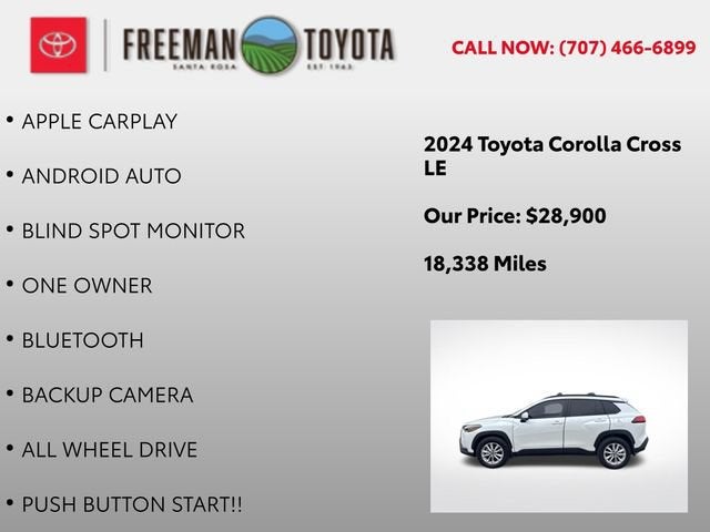 2024 Toyota Corolla Cross LE 4WD