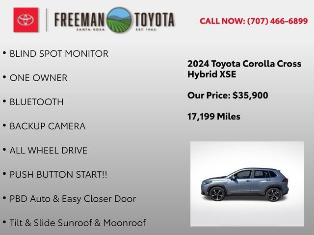 2024 Toyota Corolla Cross Hybrid XSE 4WD
