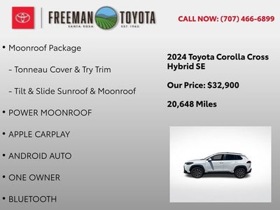 2024 Toyota Corolla Cross Hybrid SE 4WD