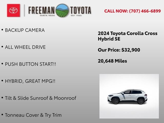 2024 Toyota Corolla Cross Hybrid SE 4WD