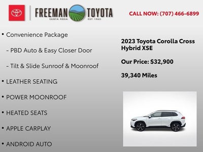 2023 Toyota Corolla Cross Hybrid XSE 4WD