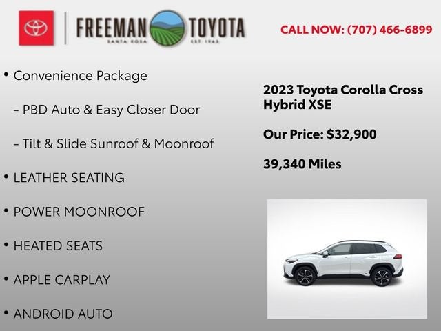 2023 Toyota Corolla Cross Hybrid XSE 4WD