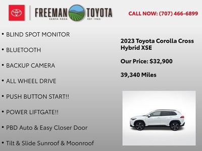 2023 Toyota Corolla Cross Hybrid XSE 4WD