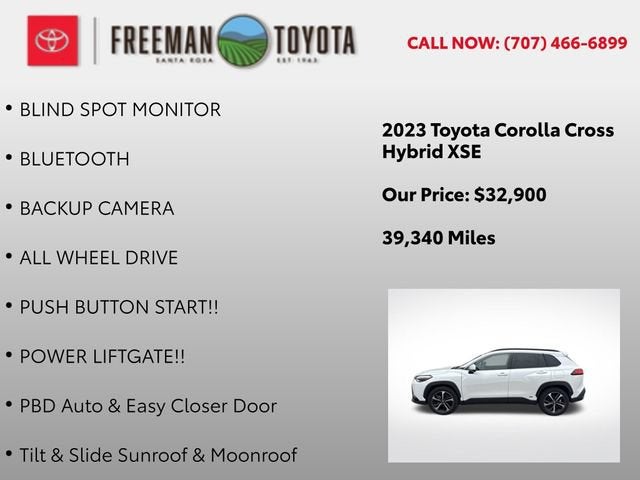 2023 Toyota Corolla Cross Hybrid XSE 4WD