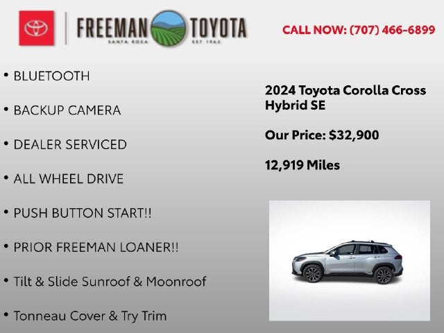 2024 Toyota Corolla Cross Hybrid SE 4WD
