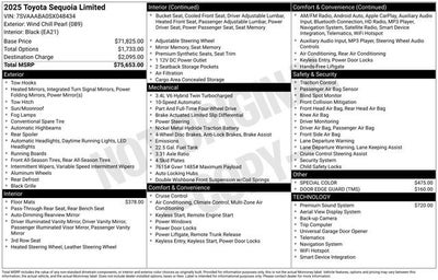 2025 Toyota Sequoia SR5 4WD