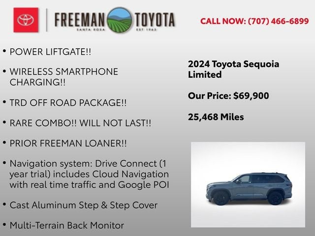 2024 Toyota Sequoia Limited 4WD