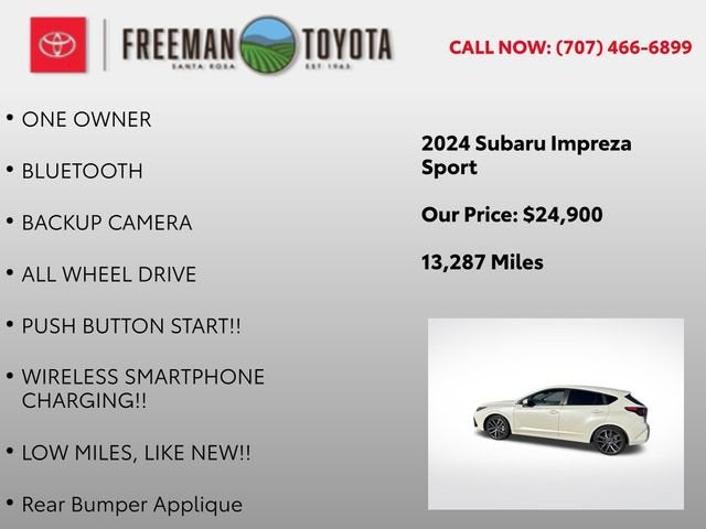 2024 Subaru Impreza Sport AWD
