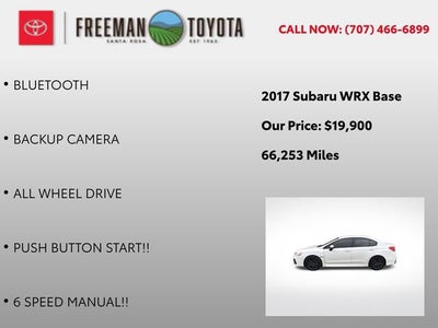 2017 Subaru WRX Manual