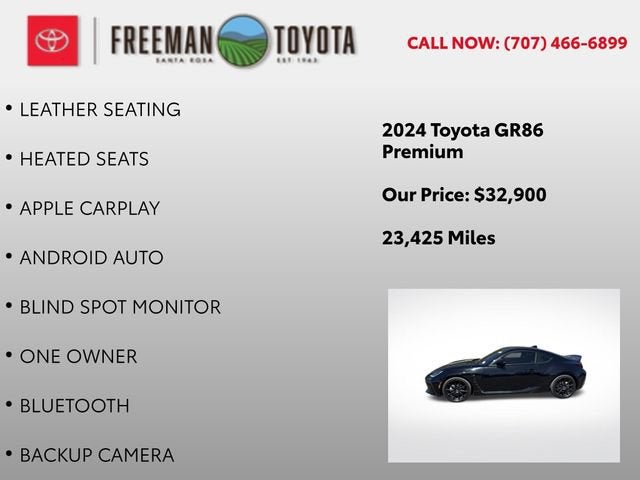 2024 Toyota GR86 Premium Manual