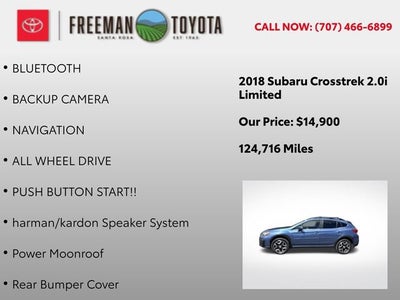2018 Subaru Crosstrek 2.0i Limited CVT