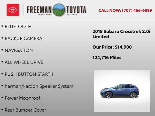 2018 Subaru Crosstrek 2.0i Limited CVT