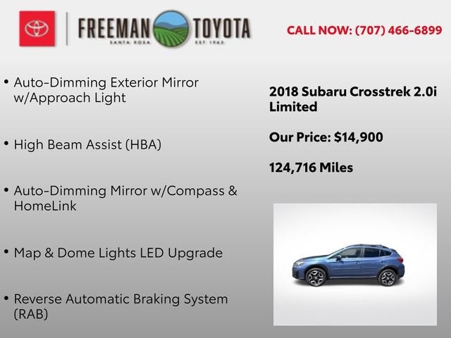 2018 Subaru Crosstrek 2.0i Limited CVT