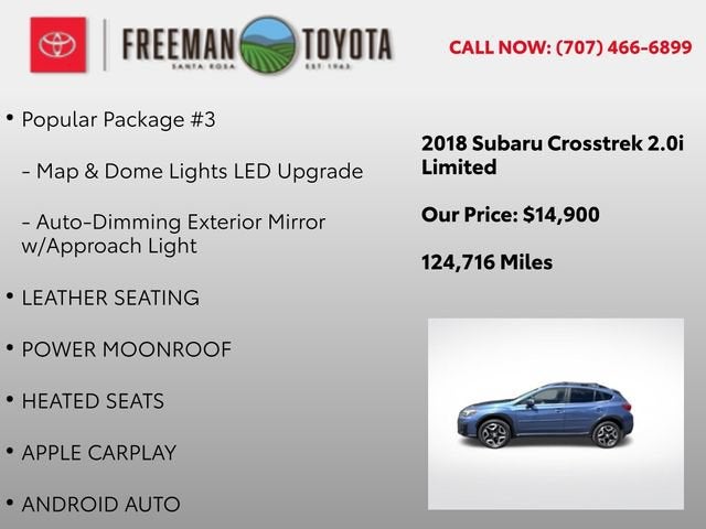2018 Subaru Crosstrek 2.0i Limited CVT