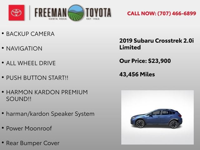 2019 Subaru Crosstrek 2.0i Limited CVT