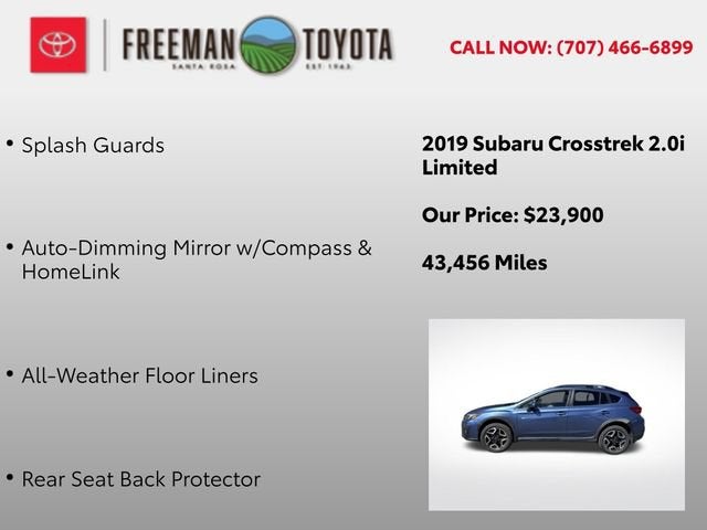 2019 Subaru Crosstrek 2.0i Limited CVT