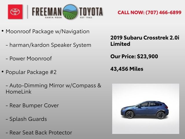 2019 Subaru Crosstrek 2.0i Limited CVT