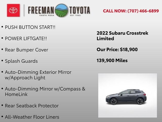 2022 Subaru Crosstrek Limited CVT