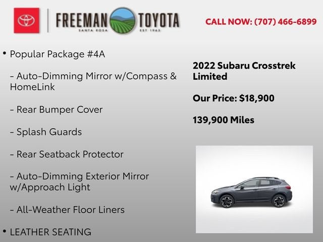 2022 Subaru Crosstrek Limited CVT