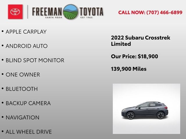2022 Subaru Crosstrek Limited CVT