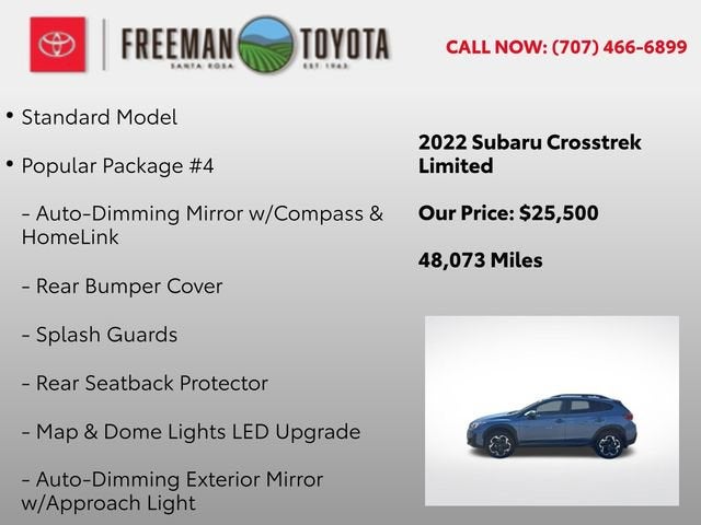 2022 Subaru Crosstrek Limited CVT