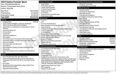 2023 Subaru Forester Sport CVT