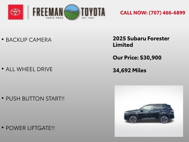 2025 Subaru Forester Limited AWD