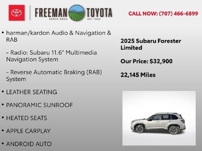 2025 Subaru Forester Limited AWD