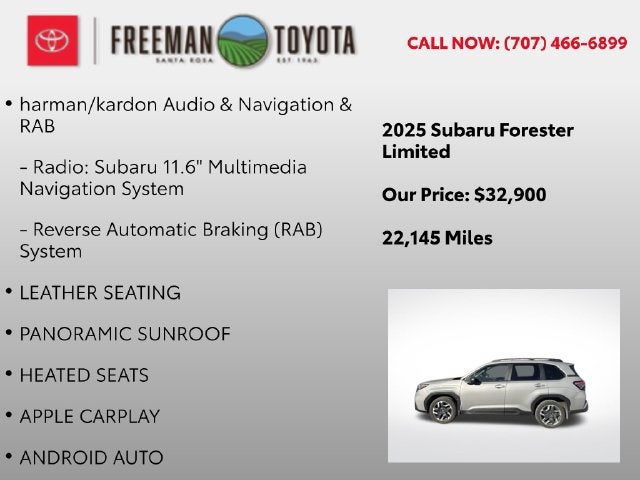 2025 Subaru Forester Limited AWD