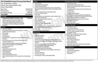 2018 Mazda Mazda3 5-Door Grand Touring Auto