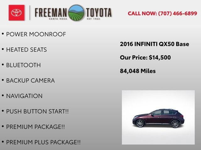 2016 INFINITI QX50 RWD 4dr