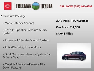 2016 INFINITI QX50 RWD 4dr