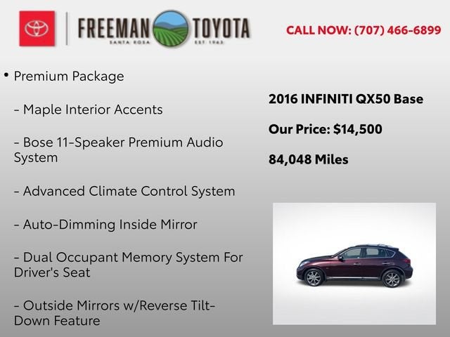 2016 INFINITI QX50 RWD 4dr