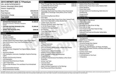 2015 INFINITI Q50 4dr Sdn Premium RWD