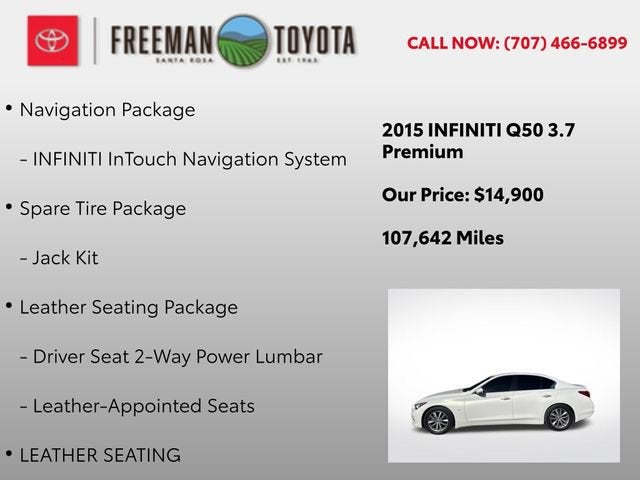 2015 INFINITI Q50 4dr Sdn Premium RWD