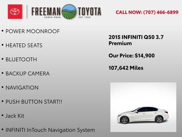 2015 INFINITI Q50 4dr Sdn Premium RWD