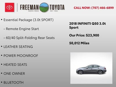 2018 INFINITI Q50 3.0t SPORT RWD