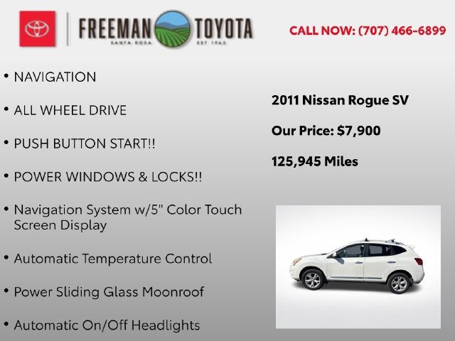 2011 Nissan Rogue AWD 4dr SV