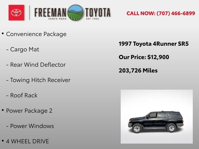 1997 Toyota 4Runner 4dr SR5 3.4L Auto 4WD