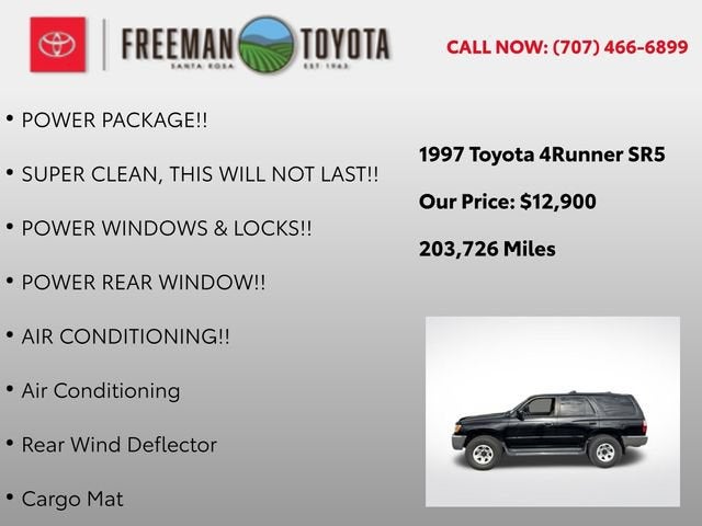 1997 Toyota 4Runner 4dr SR5 3.4L Auto 4WD